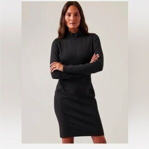 Athleta Delancey Long Sleeve Dress, NWT, Black, Large